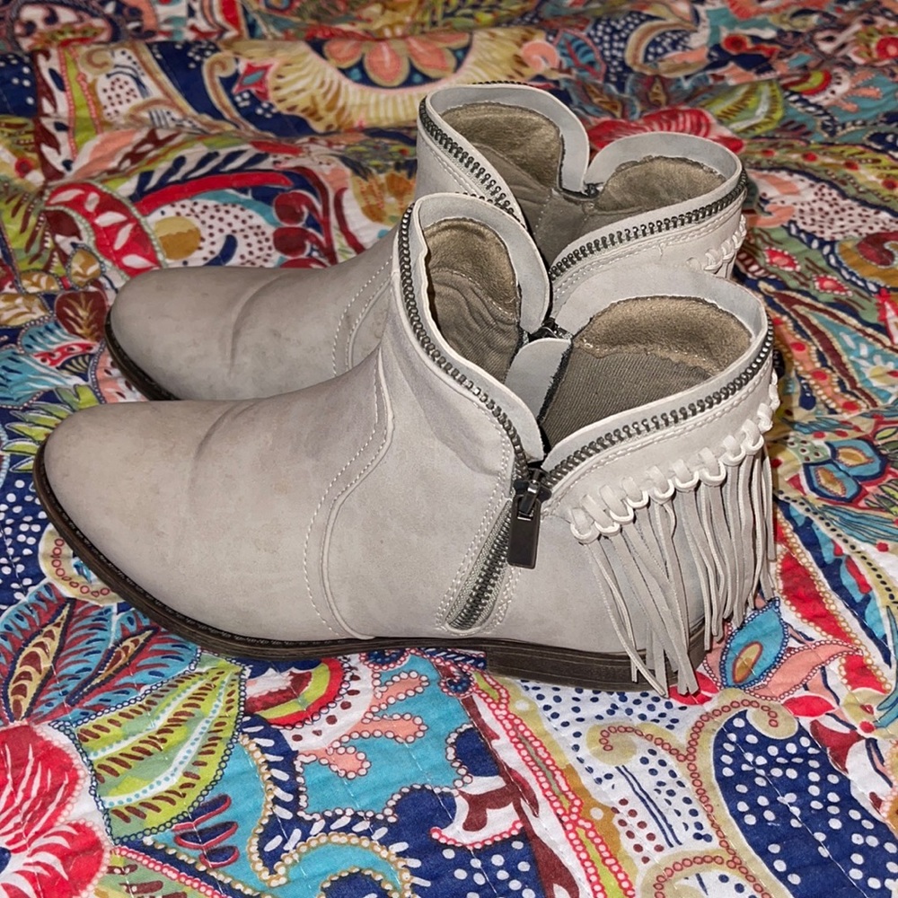 Fringe Ankle Booties